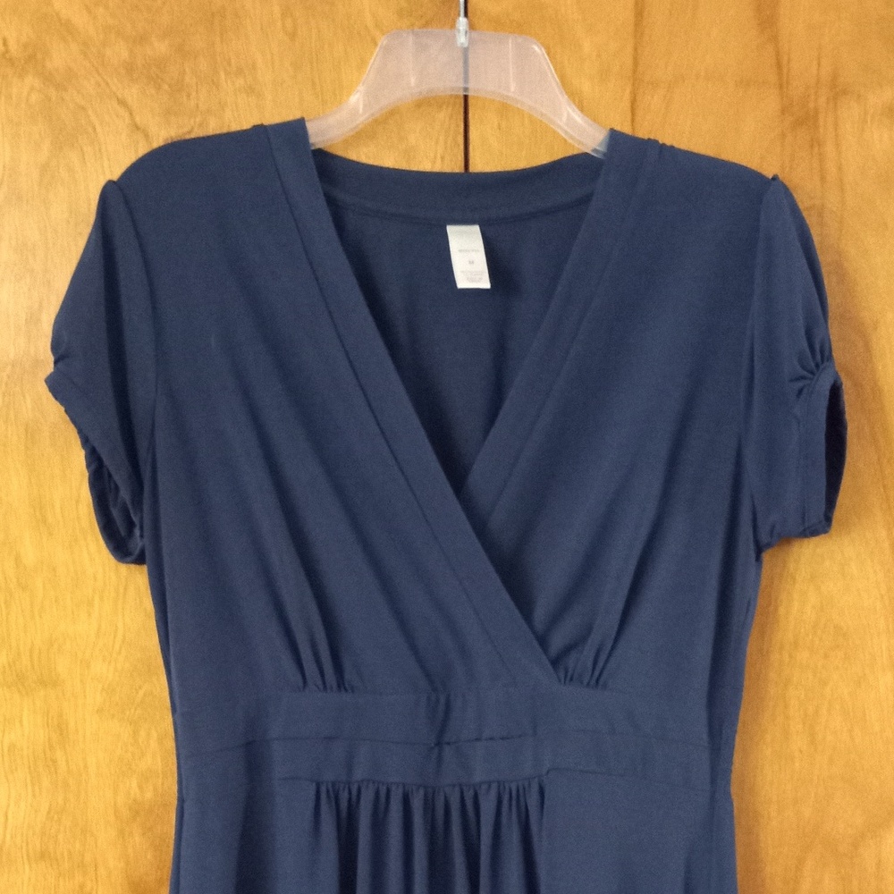 Navy blue midi dress